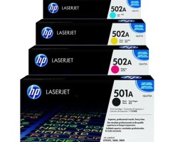 عکس کارتریج چهار رنگ اچ پی (hp) 501A , 502A