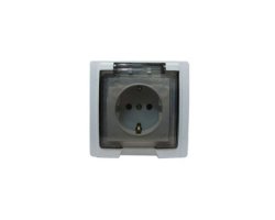 عکس پریز ارتدار پلی آمید دربدار توکار پارت الکتریک