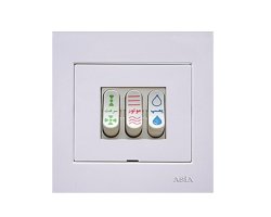 عکس قاب کلید کولر سفید مدل الماس آسیا الکتریک