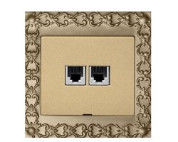 عکس قاب تلفن دوقلو بژ مدل الماس آسیا الکتریک