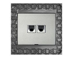 عکس قاب تلفن دوقلو مشکی مدل الماس آسیا الکتریک