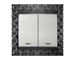 عکس قاب کلید دو پل مشکی متال مدل الماس آسیا الکتریک