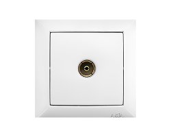 عکس قاب پریز آنتن سفید مدل پارسه آسیا الکتریک