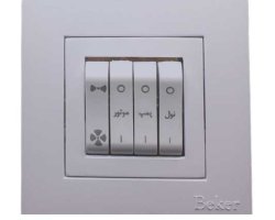 عکس کلید کولر چهارپل مدل آسان سفید با قاب