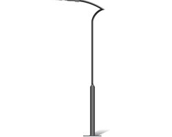 عکس پایه چراغ حیاطی و پارکی SH-ST7161 با صفحه بولت
