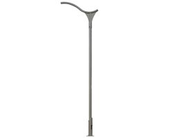 عکس پایه چراغ حیاطی و پارکی 4m مدل SH-Cane با صفحه بولت