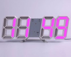 عکس ساعت دیجیتال سه بعدی رومیزی