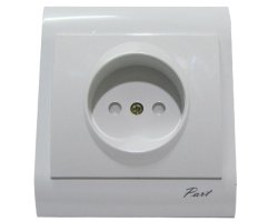 عکس مکانیزم پریز بدون ارت با مغزی پلی آمید مهتاب