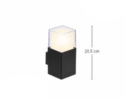 عکس چراغ دیواری پارکی شفق مدل رایان یک طرفه 3001