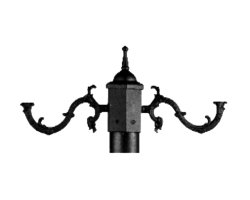 عکس تنه وسط دو شاخه چراغ رو به بالا شفق مدل پیچک 454
