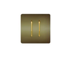 کلید دو پل بژ طلایی مدل کریستال