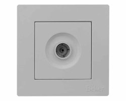 پریز آنتن مدل آسان سفید با قاب