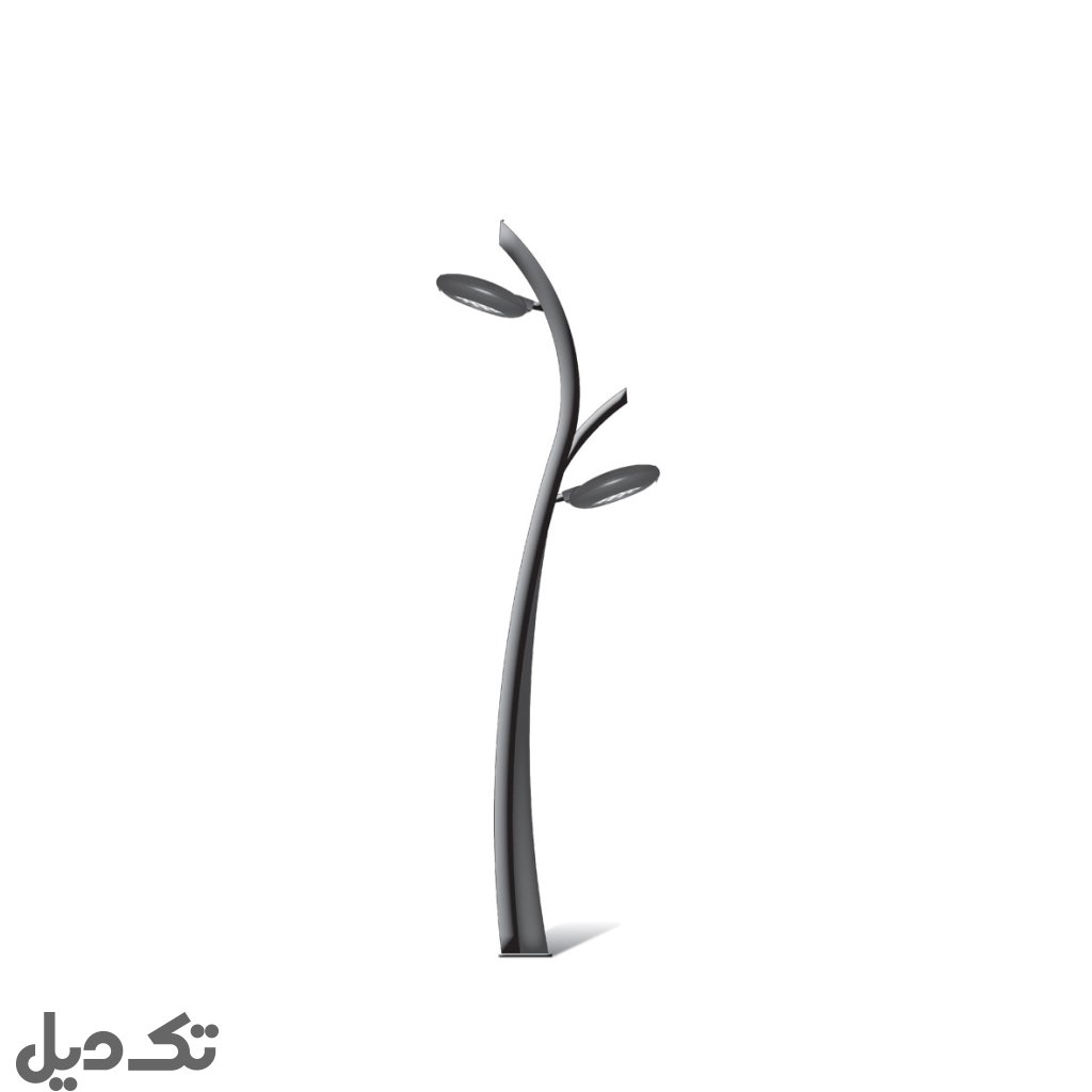 پایه چراغ حیاطی و پارکی مدل SH-LX-UFO-04 صفحه و بولت