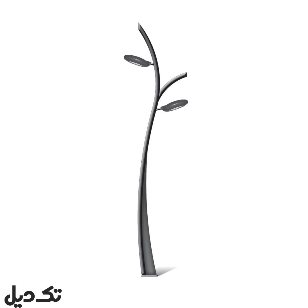 پایه چراغ حیاطی و پارکی مدل LX-UFO-06 با صفحه بولت