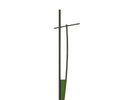 پایه چراغ حیاطی 4m مدل SH-Abstract با صفحه بولت