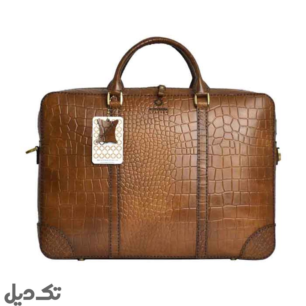 کیف مردانه چرم دست دوز پاشا (چرم نیاوران)
