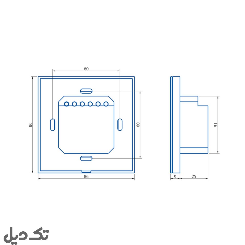 کلید لمسی تبدیل تک پل هامین