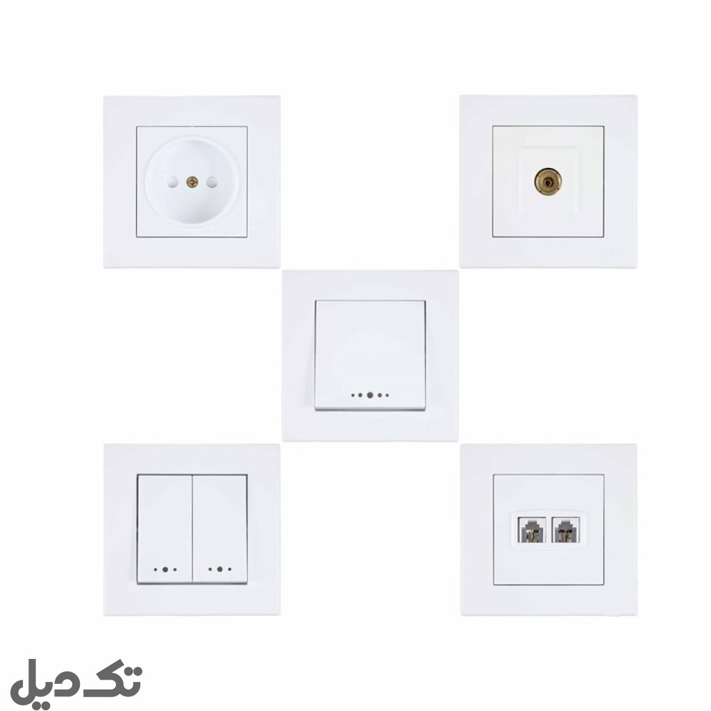 مکانیزم با قاب جور سرامیکی سفید تابش 5193