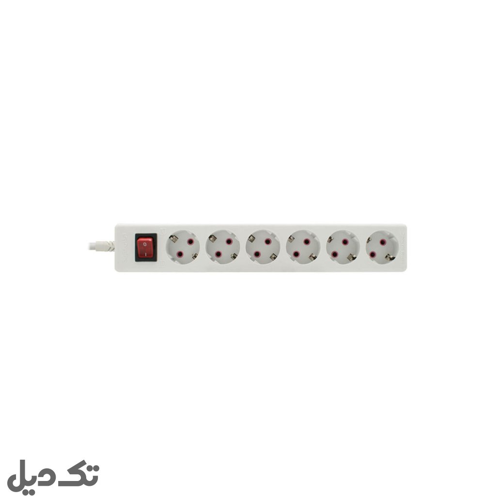 رابط شش خانه ارتدار با سیم 3 متری مغزی سرامیک فردان الکتریک31307