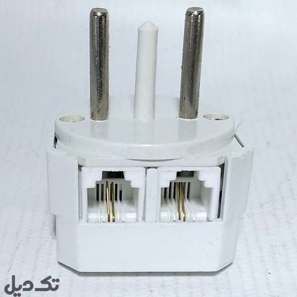 سه شاخه تلفن دو سوکت وحدت الکتریک