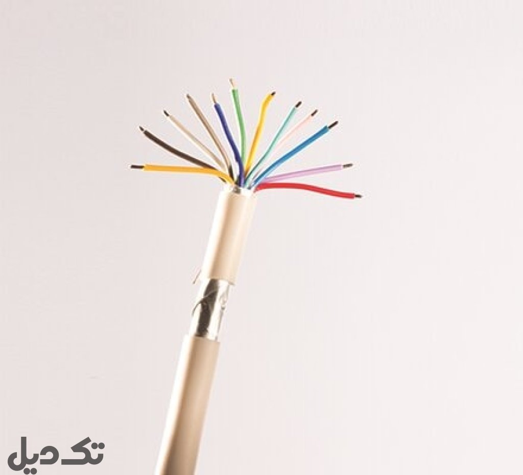 کابل 2 زوجی فویلدار هوایی 0.6 میلیمتر وحدت الکتریک