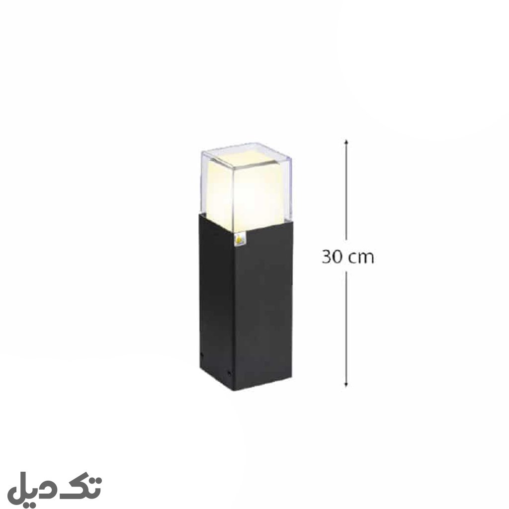 چراغ چمنی 30 سانتی متری با لامپ شفق مدل رایان 3063
