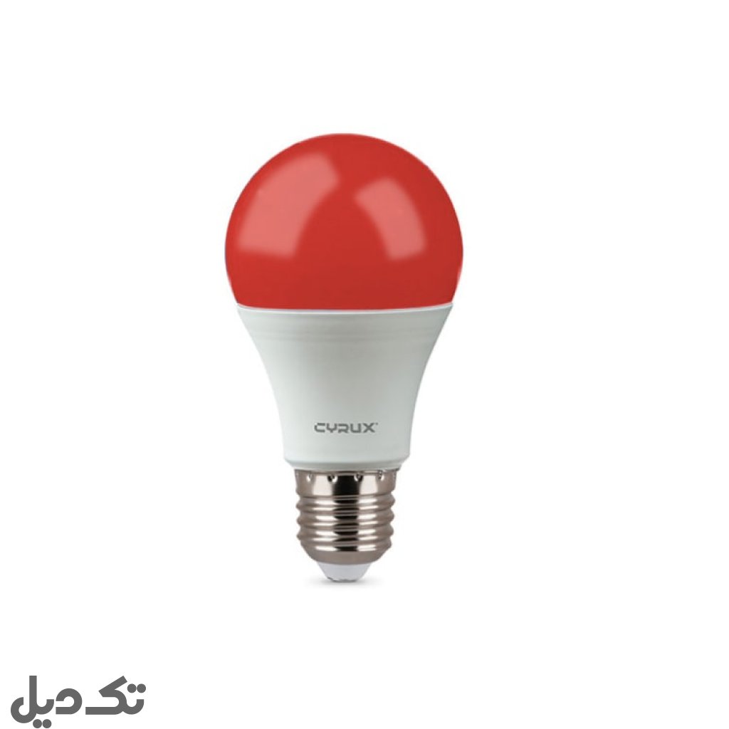 لامپ ال‌ای‌دی حبابی 9 وات رنگ قرمز
