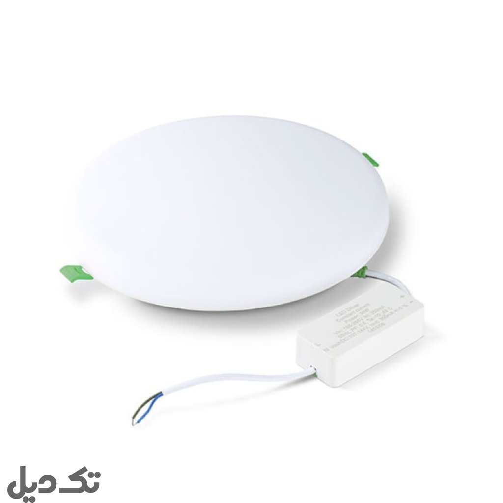 چراغ ال‌ای‌دی بدون قاب توکار دایره 36 وات