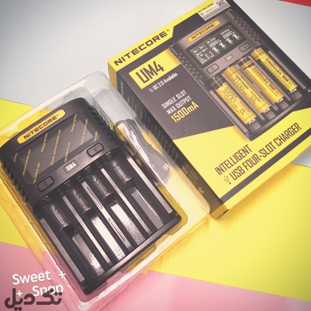 شارژر آمریکایی باتری نایتکر nitecore آمریکا UM4