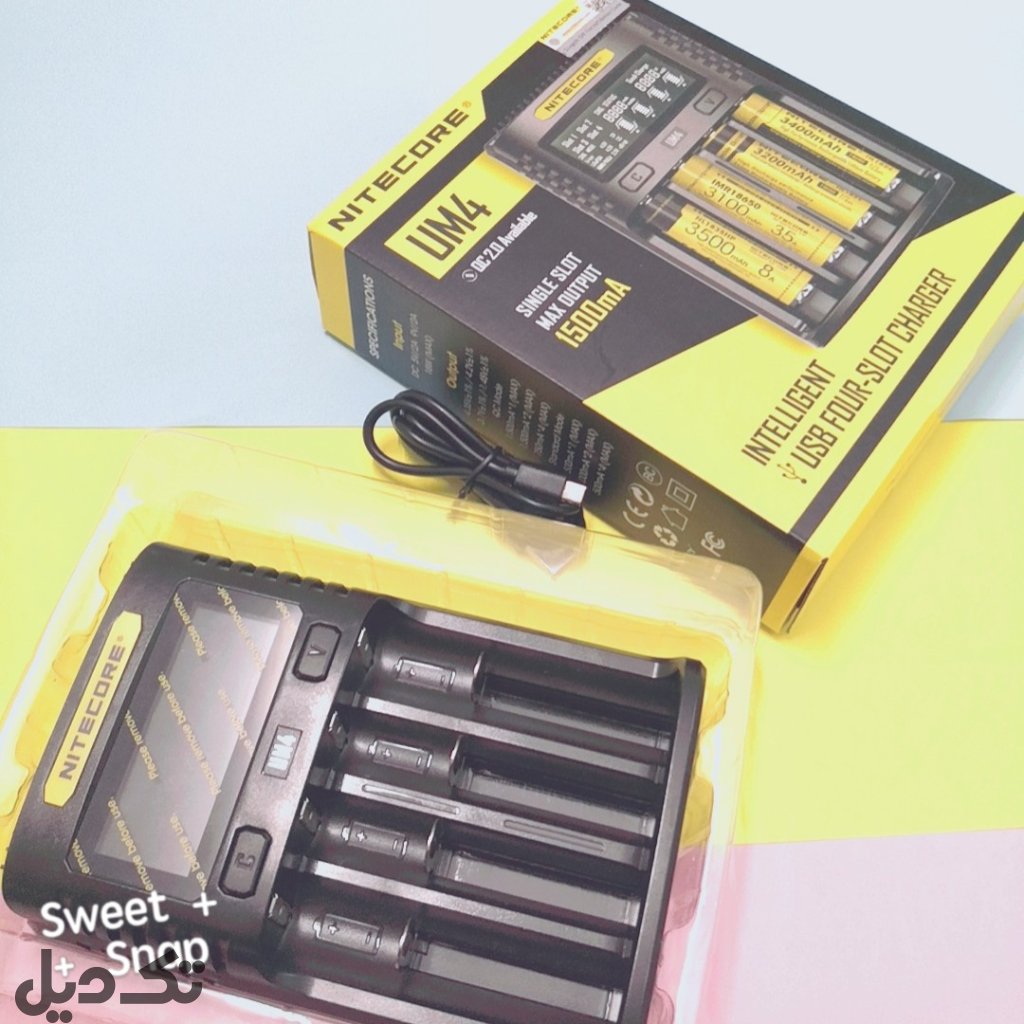 شارژر آمریکایی باتری نایتکر nitecore آمریکا UM4