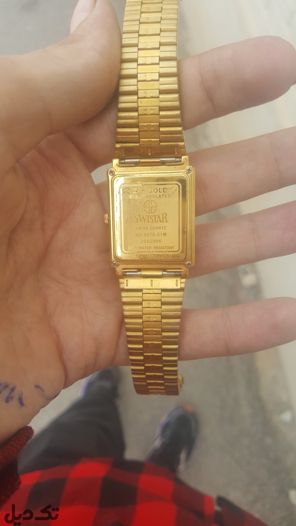 2عدد ساعت ست مدل SWASTRAمدل22K GOLDاصل