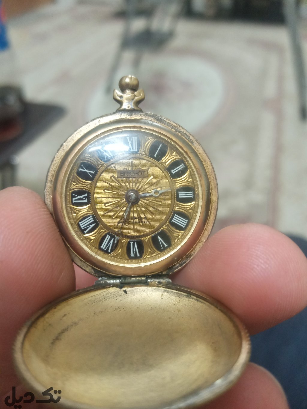 ساعت جیبی قدیمی کوکی واصل سوییس