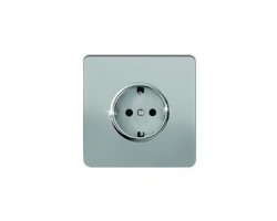پریز ارت دار نقره ای مدل کریستال