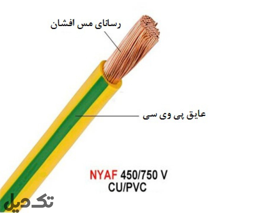 سیم افشان رنگی و آرت 1x0.75 صد متر