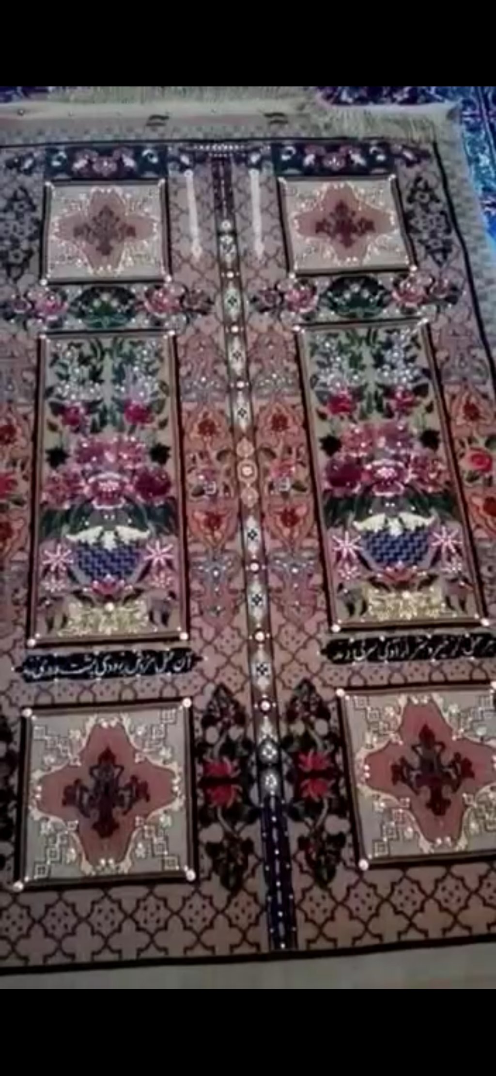 فرش درب کهنه بافته شده