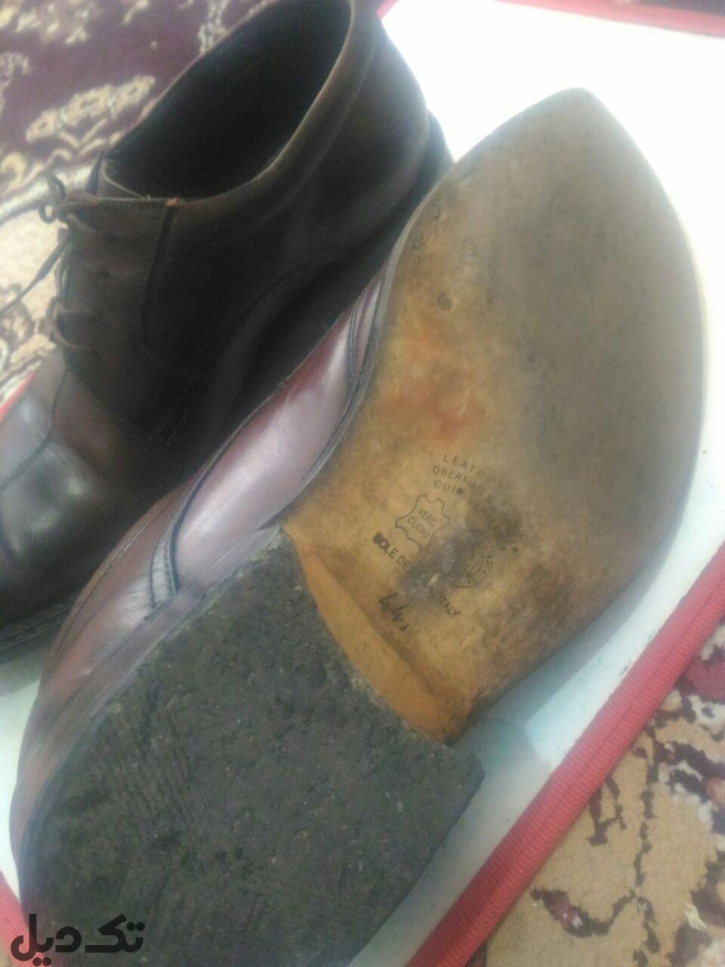 مزایده کفش چرم مردانه