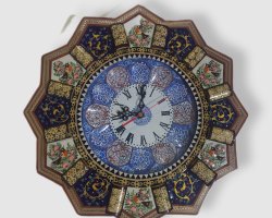 ساعت دیواری خاتم کاری 32