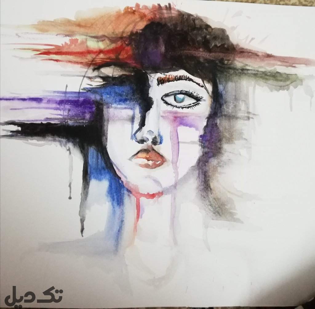 نقاشی ابرنگ سبک مدرن