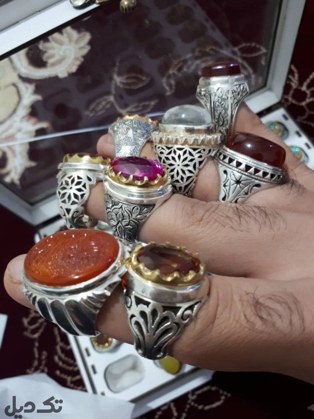 ۸۴ انگشتر نقره دست ساز