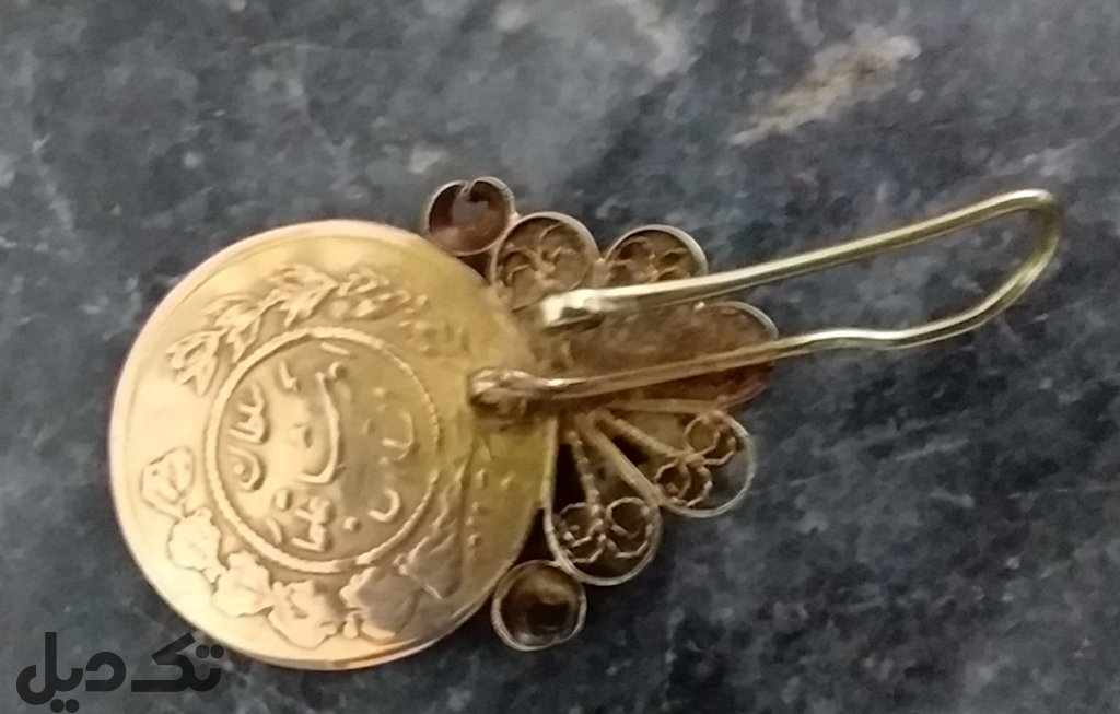گوشواره طلا احمدشاه قاجا