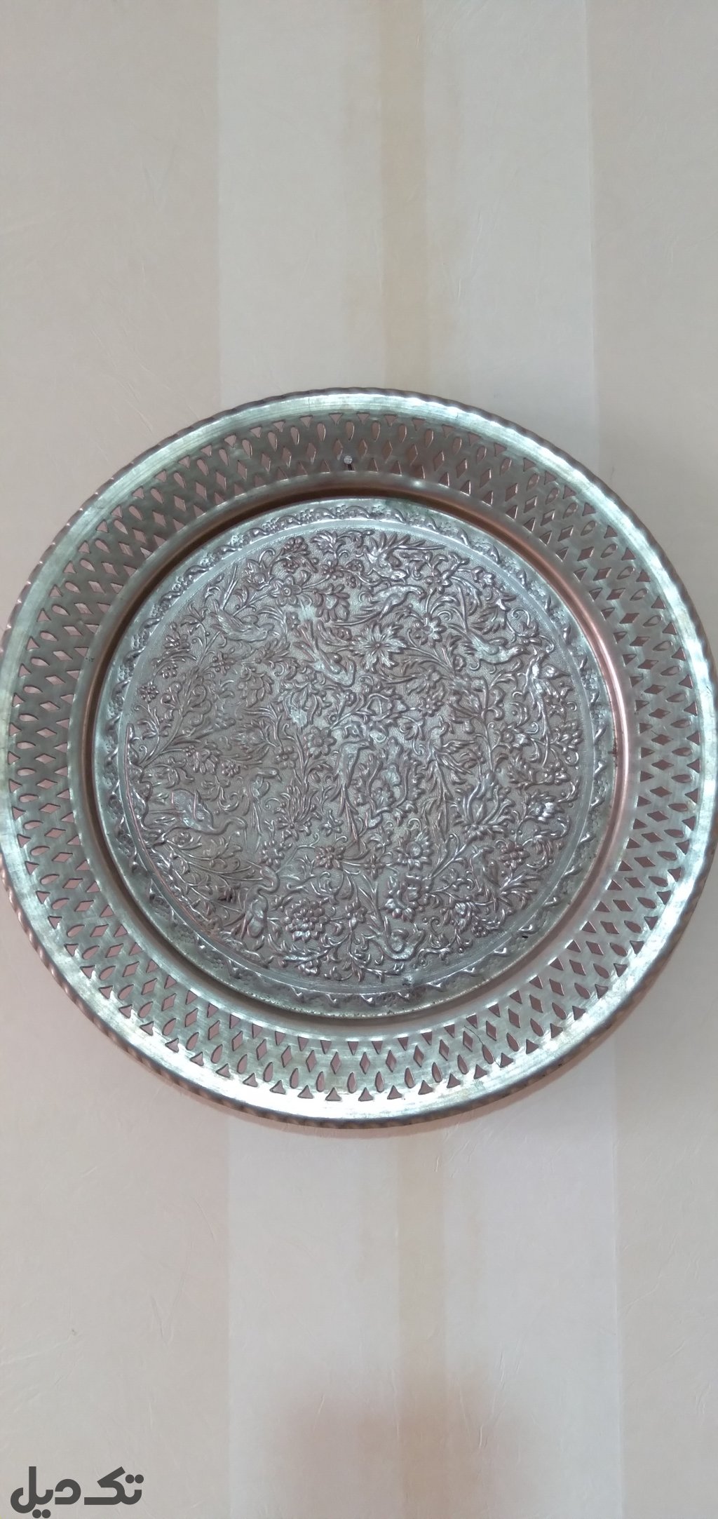 سینی قدیمی خوش نقش و تمیز